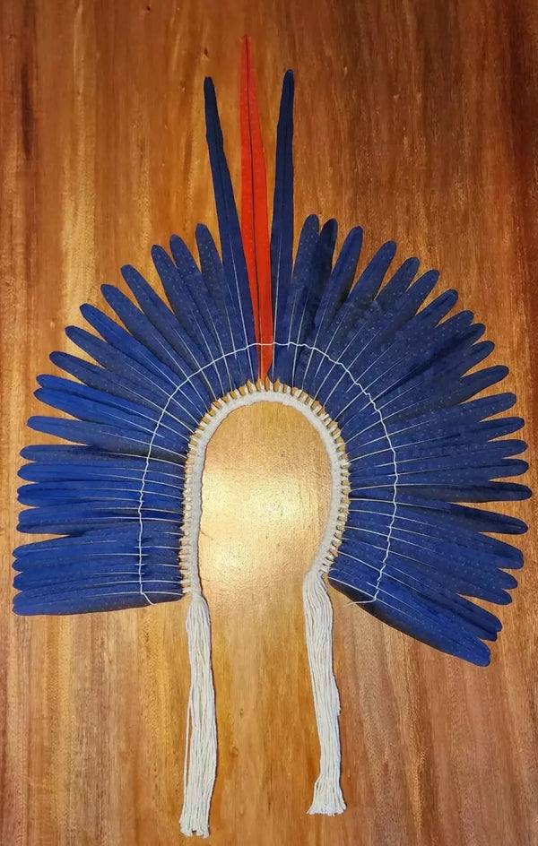 Cocar Guerreiro Arara-azul