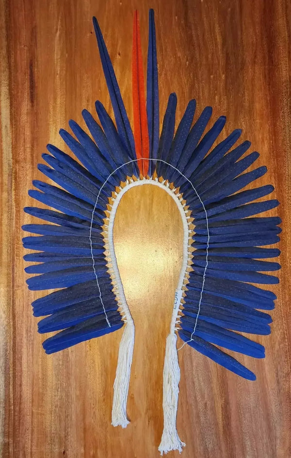 Cocar Guerreiro Arara-azul